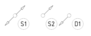 Symboly stoupaček - varianta 2