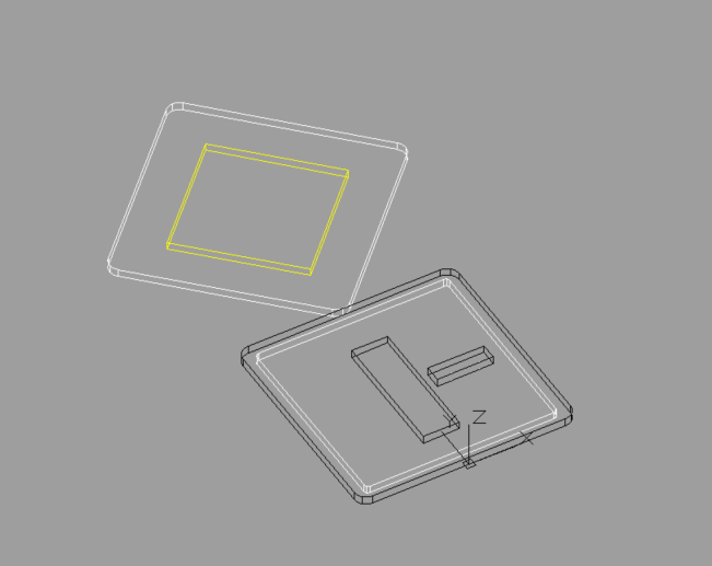 půdorysný pohled na 3D solidy dopravního značení